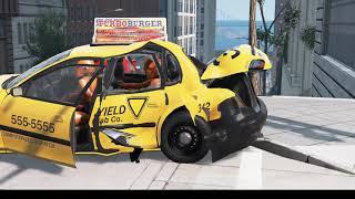 BeamNG - Traffic Light Crash