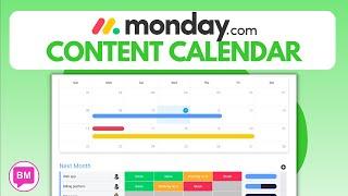 Monday.com CONTENT CALENDAR Tutorial