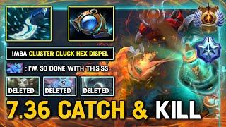 7.36 CATCH & KILL Support Shadow Shaman With FACET Cluster Cluck Hex Dispel All DotA 2