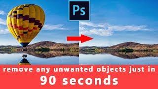 Remove any unwanted objects just in 90 seconds | Photoshop tutorial | Photoshop Vibes