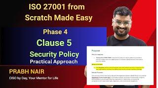 How to Write a Security Policy Compliant with ISO 27001:2022 Clause 5 | Step-by-Step Guide