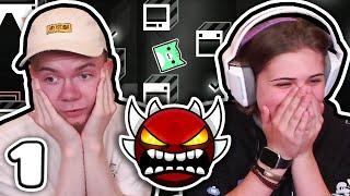 1 ATTEMPT on the TOP 150 EXTREME DEMONS [#1] - CHALLENGE vs. WULZY (Geometry Dash)