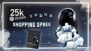 25K ROBUX SHOPPING SPREE for my bday! (buying korblox)