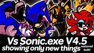 Vs Sonic.exe V4.5 Restored Only New | Friday Night Funkin'