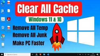 How to Clear ALL CACHE & JUNK From Windows 10 & Windows 11 (Easy Way)