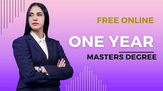 Free online one year masters degree