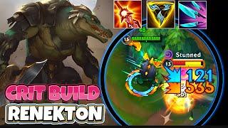 RENEKTON DELETES EVERYONE WITH THIS SNOWBALL CRIT BUILD IN JUNGLE! WILD RIFT (RUNES & BUILD)