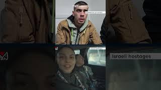 Footage shows different conditions of Palestinian prisoners and Israeli hostages