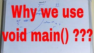 Why we use Void Main()|Void Main() Use|Void Main() in c|Why void main is used in c programming