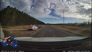 Aussiecams - Instant Karma for this Subaru driver QLD