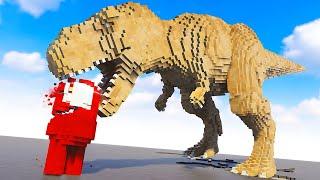 T-Rex EATS Among Us Traitor - Teardown Mods Gameplay