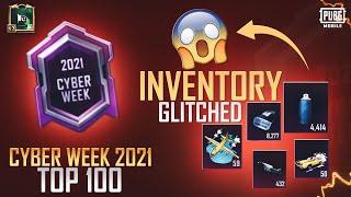 My inventory got glitched | Biggest Crate Opening Pubg| Cyber Week 2021 Top100