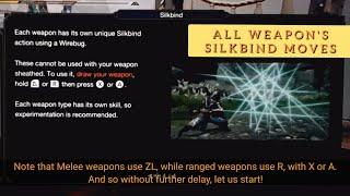 Monster Hunter Rise Demo - All weapon Silkbind moves Compilation | how to wirebug attack for riding!