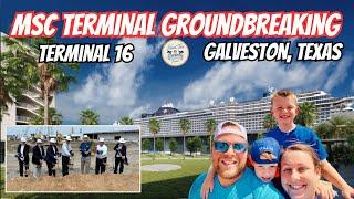 Island Time Cruise Vlog: MSC Groundbreaking In Galveston, Texas | Cruise Terminal 16 | Come Along!