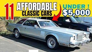 Classic Cars Reviews: 11 Classic Cars For Sale Under $5,000