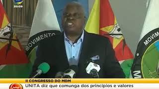 Moçambique: 2º Congresso do partido MDM foi marcado pelas saudações dos representantes da UNITA