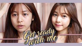 GRWM แต่งหน้าโทนชมพูสดใสง่ายๆในวันโทรมๆ | Babyjingko