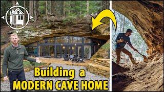 Family builds luxury CAVE HOME (1500 sq ft) in Ohio