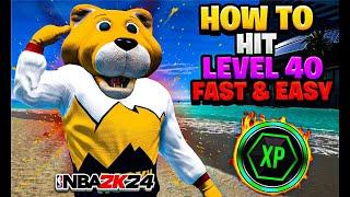 HOW I HIT LEVEL 40 IN 2 DAYS ON NBA 2K24!! THIS IS THE EASIEST AND FASTEST WAY TO HIT LEVEL 40!!