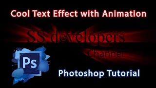 Photoshop Cs6 Tutorial - How To Create a Cool Text Effect with Animation