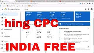 how to high cpc country 2019 2020 INDIA per click $0 61 $0 17 ads website blogger