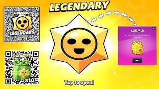 FREE GIFT QR CODES LEGENDARY STAR DROPS REDEEM  NEW QR CODES BRAWL STARS!