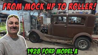 Building a 1928 Ford Model A From Parts To Roller!