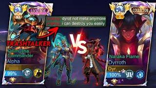 DYR vs PRO TRASHTALKER ALPHA  - INTENSE MATCH !! (YOUTUBER ALPHA?)