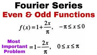 16. Fourier Series | Even and Odd Functions | Problem#3 | Complete Concept | Most Important Problem