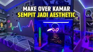 VIDEO FULL MAKE OVER KAMAR COWOK AESTHETIC