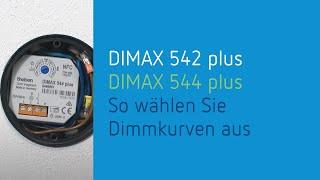 Theben DIMAX 542 und 544 plus: So wählen Sie Dimmkurven aus