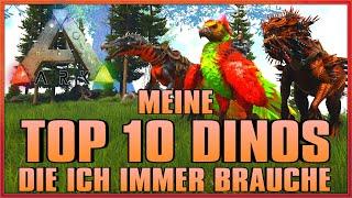  ARK  TOP 10 DINOS die ich mir IMMER ZÄHME | #Doctendo