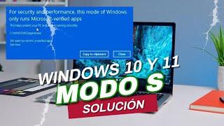 Sal del Modo S en Windows 11