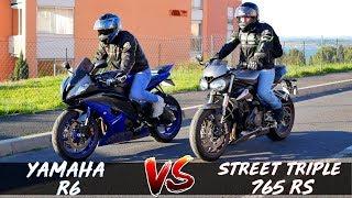 STREET TRIPLE 765 RS vs YAMAHA R6 2015 | VERSUS #2  