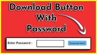 Password Protected Download Button HTML CSS JavaScript || #TMRMJ