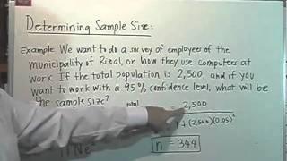 Determining Sample Size