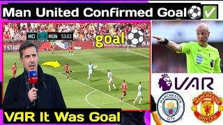 BREAKING VAR Declare Replay It’s goal Man United Bruno Goal vs man city | Man United training