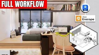 How to Create a Realistic Interior Render in Revit and Enscape | Full Workflow