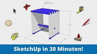 SketchUp Free 2022 in 30 Minuten - Das Beginner Tutorial am Beispiel des Ulmer Hockers