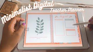 THE ULTIMATE DIGITAL TEACHER PLANNER 2022 | Minimalist Digital Planner for Teachers Plan with Me