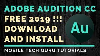 How To Download And Install Adobe Audition CC 2019 Free