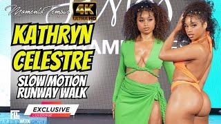  Kathryn Celestre's SLOW MOTION Runway Walks / Hot Miami Styles /4K