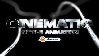 Cinematic 3D Title & Logo Reveal Animation in Blender 4.0 | Step-by-Step Tutorial