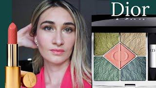 New Dior Makeup Fall 2021 Birds of a feather & Lisa Eldridge Dance Card lipstick| Coral & green look
