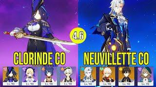 F2P Clorinde C0 & Neuvillette C0 Spiral abyss floor 12 Genshin Impact