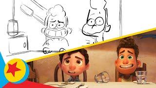 Luca and Alberto Join Guilia and Massimo for Dinner | Pixar Side-By-Side | Pixar