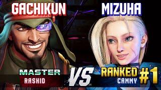 SF6 ▰ GACHIKUN (Rashid) vs MIZUHA (#1 Ranked Cammy) ▰ High Level Gameplay