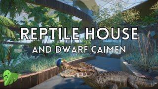 Reptile House and Dwarf Caiman Habitat - Planet Zoo Speedbuild - Lilypad Manor Park