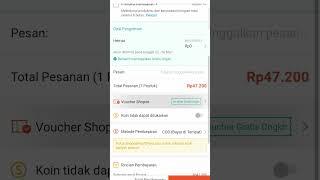 Cara Mendapatkan Gratis Ongkir 0 Rupiah di Shopee sistem COD #shorts  #tutorial #gratisongkirshopee