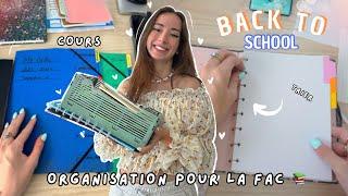 MON ORGANISATION POUR LA FAC  #backtoschool